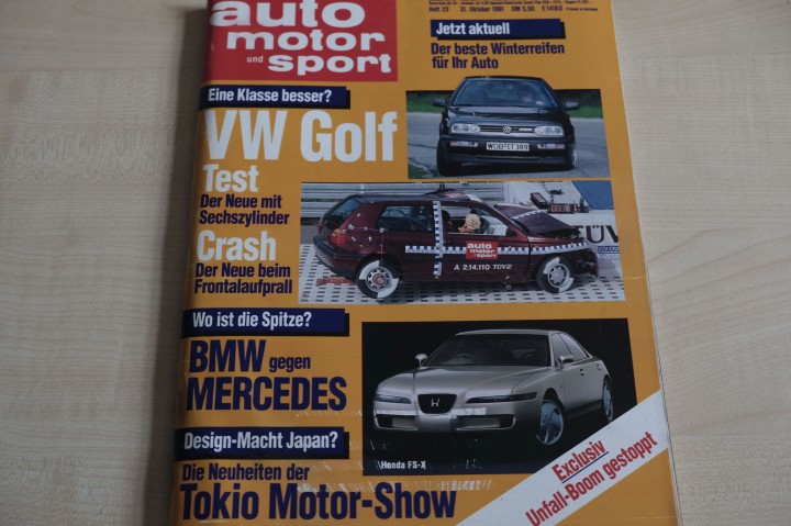 Deckblatt Auto Motor und Sport (23/1991)